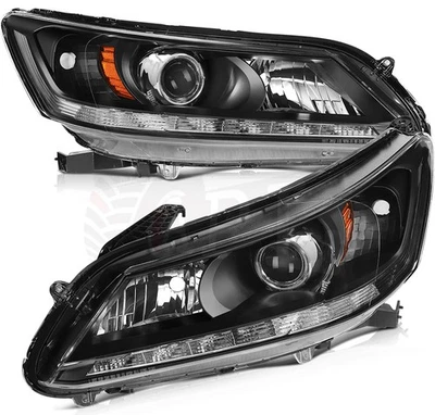 Headlamps Assembly For 2013-2015 Honda Accord Sedan Light Left+Right Headlights - Image 1 of 4