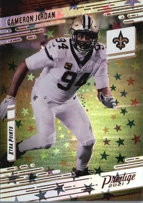 2021 Panini Prestige #136 Cameron Jordan Xtra Points Astral - Image 1 of 2