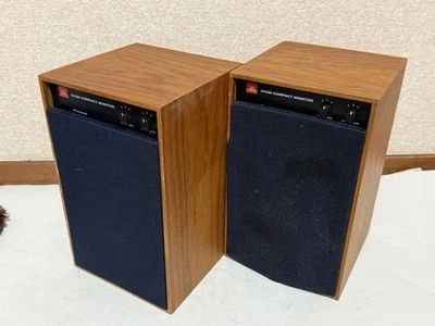 JBL 4312M  pair Compact monitor speakers 3 Way wood grain Vintage Japan - image 1 of 4