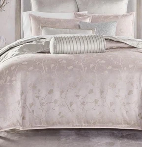 Hotel Collection Sakura Blossom King Comforter & Shams Set Greylac New - Picture 1 of 7