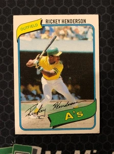 ⚾ 1980 Topps Baseball #482 - Rickey Henderson - Rookie RC - Oakland A's ⚾ - Bild 1 von 6