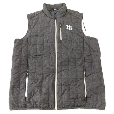 Cutter & Buck Tampa Bay Rays Rainer PrimaLoft Full-Zip Packable Vest Sz Mens XLT - Image 1 of 4