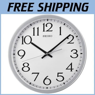 Elegante Reloj de Pared Marco Gris 12", Funciona con Pilas Foto 1 de 4