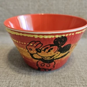 Disney Parks Rare Mickey Mouse Bowl Red Orange Ombre Mickey Ears  - Picture 1 of 6