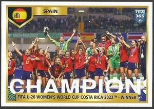 PANINI-2023 FIFA 365-#435-FIFA U20 WOMENS WORLD CUP COSTA RICA 2022-WINNER-SPAIN - Picture 1 of 1