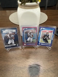 Ja’Tavion Sanders Panthers 3 Card Rookie Lot Optic Pink & Donruss Color Match - Picture 1 of 2