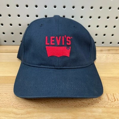 Gorra de béisbol marca LEVI'S roja con logotipo azul marino correa de cuero trasera usada en excelente estado bonita gorra Foto 1 de 4