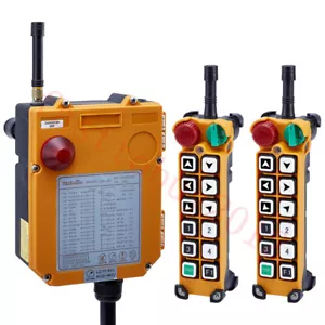 12 Key Two Transmitter Industrial Radio Wireless Remote Control EOT Crane 18-65V - Picture 1 of 8