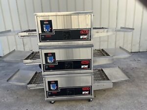 Triple stack CTX Middleby Marshall DZ33I Infrared Radiant conveyor pizza oven 19