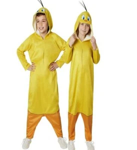 Boys Girls Child Looney Tunes TWEETY BIRD Halloween Costume Size S/M M/L NWT - Picture 1 of 1