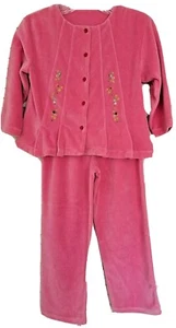 Chicco Girls Velour 2 Piece Warmup Suit Lot Of 2 Pink, Orange Size 110/5 - Picture 1 of 9