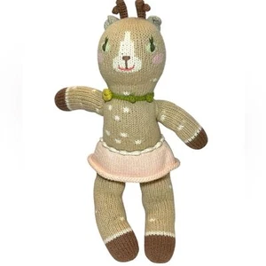 Blabla Hazel the Deer Knit Animal Plush Toy Doll Anthropologie - Picture 1 of 7