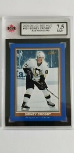 Sidney Crosby 2005-06 Beehive BLUE Rookie Hockey Card KSA Graded 7.5!!!