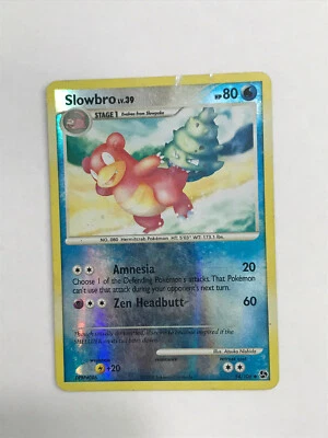 Slowbro LV. 39 Pokemon Card  Great Encounters 54/106 EX Reverse Holo Uncommon - Image 1 of 3
