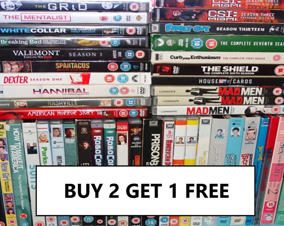 US & International TV Shows - DVD - Comedy / Crime / Drama - Buy 2 Get 1 FREE - Image 1 of 1