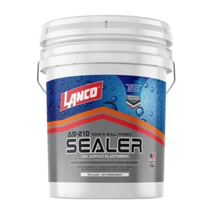 AS-210 5 Gal. 100% Acrylic Clear Roof Primer & Sealer NEW - Picture 1 of 4