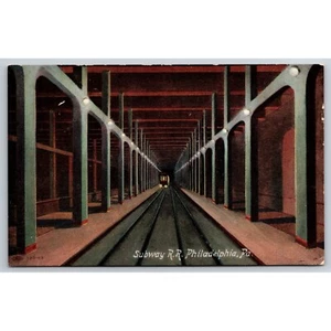 Postcard Vintage Subway RR Philadelphia Pa c0455 0455 - Picture 1 of 2