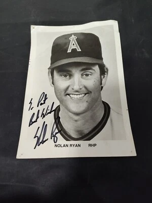 NOLAN RYAN CALIFORNIA ANGELS PROMO PHOTO NOT PSA/DNA CERTIFIED AUTOGRAPHED - Image 1 of 4