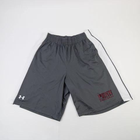 Penn Quakers Under Armour HeatGear Athletic Shorts Men's Gray/White New Cover