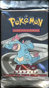 2001 Pokemon SPANISH 1st Edition Neo Genesis Feraligatr Booster Pack Sealed - Bild 1 von 2