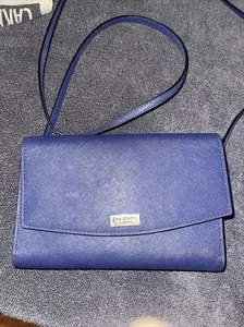 Kate Spade Womens Purple Smartrifold Wallet Crossbody Handbag Purse - Picture 1 of 6
