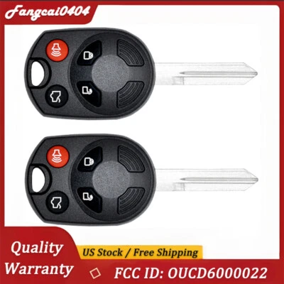 2pcs Replacement For 2006 2007 2008-2011 Mercury Milan / Mariner Key Fob Remote Foto 1 de 4
