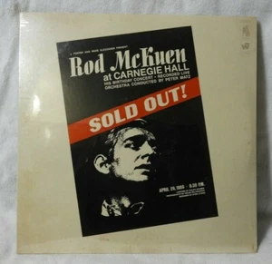 ROD McKUEN "At Carnegie Hall" 1969 (WARNER BROS/1794) 2 LP NEW/SEALED!! - Picture 1 of 2