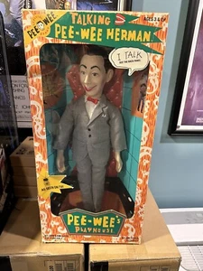 Vintage 1987 Pee-Wee Herman sprechende Zugschnur Puppe 18 Zoll Neu im Karton! Works MISB - Bild 1 von 7