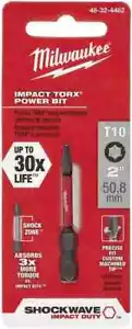MILWAUKEE ELEC TOOL 48-32-4482 2" T10 Torx Power Bit - Picture 1 of 1
