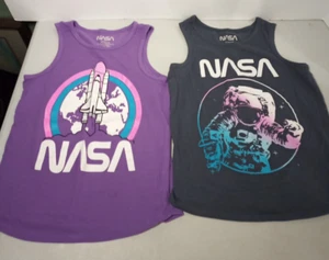 NASA Girls Tank Tops Size 10/12 Set of 2 - Picture 1 of 10