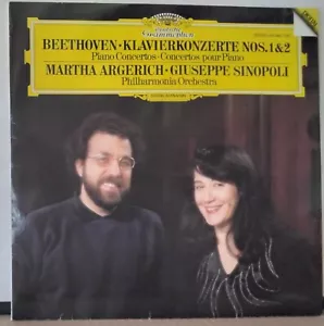 DG 415 682-1 GERMANY BEETHOVEN KLAVIERKONZERTE NOS. 1 & 2 ARGERICH SINOPOLI LP - Picture 1 of 3