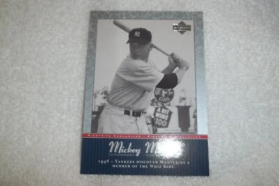 2001 Upper Deck Pinstripe Exclusive Mickey Mantle #MM5 - Image 1 of 2