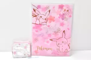 Pokémon Pikachu Cherrim Cherry Blossoms Card coin case & clear file holder - Picture 1 of 23