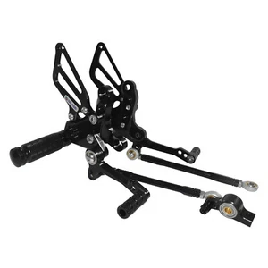 Nero pedane arretrate regolabili footrests rearset per DUCATI 848 1098 1198 R/S - Picture 1 of 8