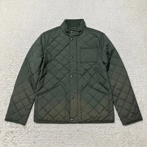 J Crew Field Jacket Kids Green Quilted Corduroy Full Zip Outdoors Hiking Youth - Picture 1 of 17