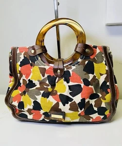 Borsa/borsa a mano Relic Blake fiori guscio tartaruga manico anello plastica - Foto 1 di 3