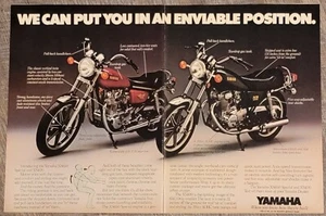 1978 Yamaha XS650 Special XS400 2p Original Motorcycle Print Ad  - Picture 1 of 1