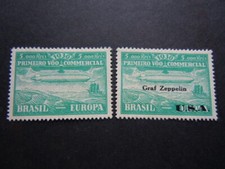 Brasile zeppelin posta aerea 1930 set francobolli M.N.H.** RARO LEGGI