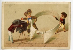 France Biscuits Malbault Advertising Chromo Photographer Collar 1890 - Picture 1 of 2