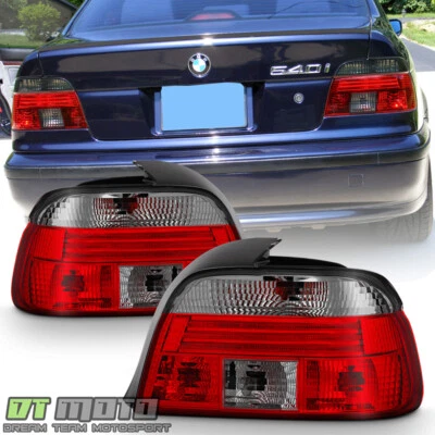 BMW E39 1997-2000 serie 5 528i sedán luces traseras rojas ahumadas luces izquierda+derecha Foto 1 de 4