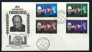 Saint Vincent 1966 Winston Churchill Primer Día Cubierta - Imagen 1 de 1
