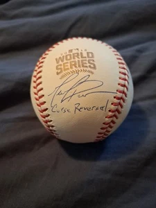2016 World Series ball Mark Prior Cubs Autograph "Curse Reversed " Beckett - Picture 1 of 4