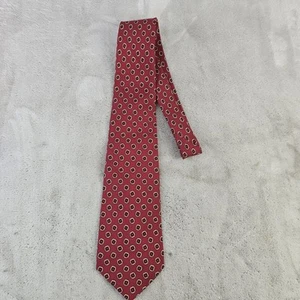 VTG Polo Ralph Lauren Tie Red Silk Hand Made in USA 4" - Picture 1 of 6