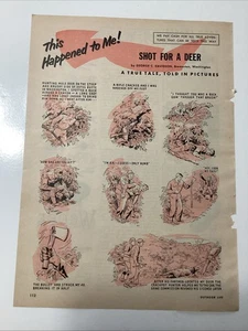 1950’s Ad Funny Hunting Story And Ads 11”x8”Vintage Magazine Ad(MP198) - Bild 1 von 3