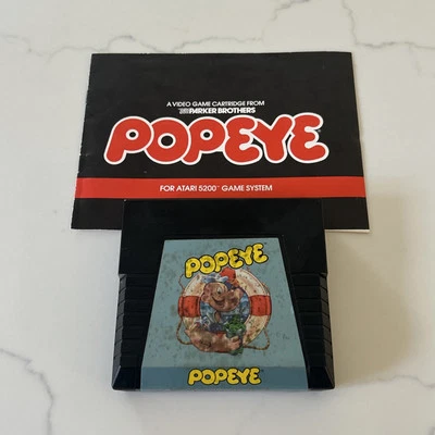 Popeye (Atari 5200, 1983) With Instructions Manual Original And Authentic - Image 1 of 4