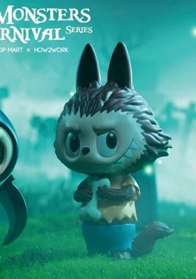 POP MART x HOW2WORK The Monsters Carnival Series WOLF MAN 🐺🎃 PVC Figure NEW - Image 1 of 4