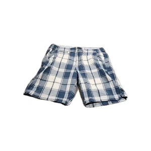 American Eagle Mens 34 Plaid Blue & White Shorts PREOWN EUC - Bild 1 von 12