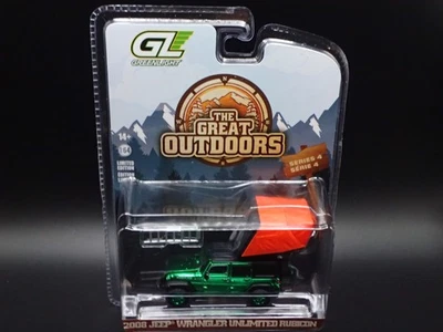 Jeep Wrangler Rubicon 2008 Greenlight Chrome Green Machine excelente aire libre 4 Foto 1 de 4