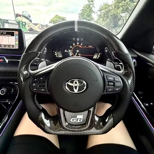 Customized Carbon Fiber Steering Wheel W/Paddle for Toyota Supra GR MKV A90 A91 - Bild 1 von 5