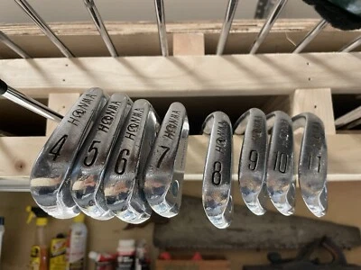 Honma Superior Iron Set 4-11. Original Shafts/grips Except 8iron Is Hogan Apex 3 - Image 1 of 4